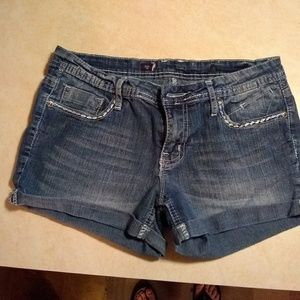Cuffed Jean shorts. Size 5/6